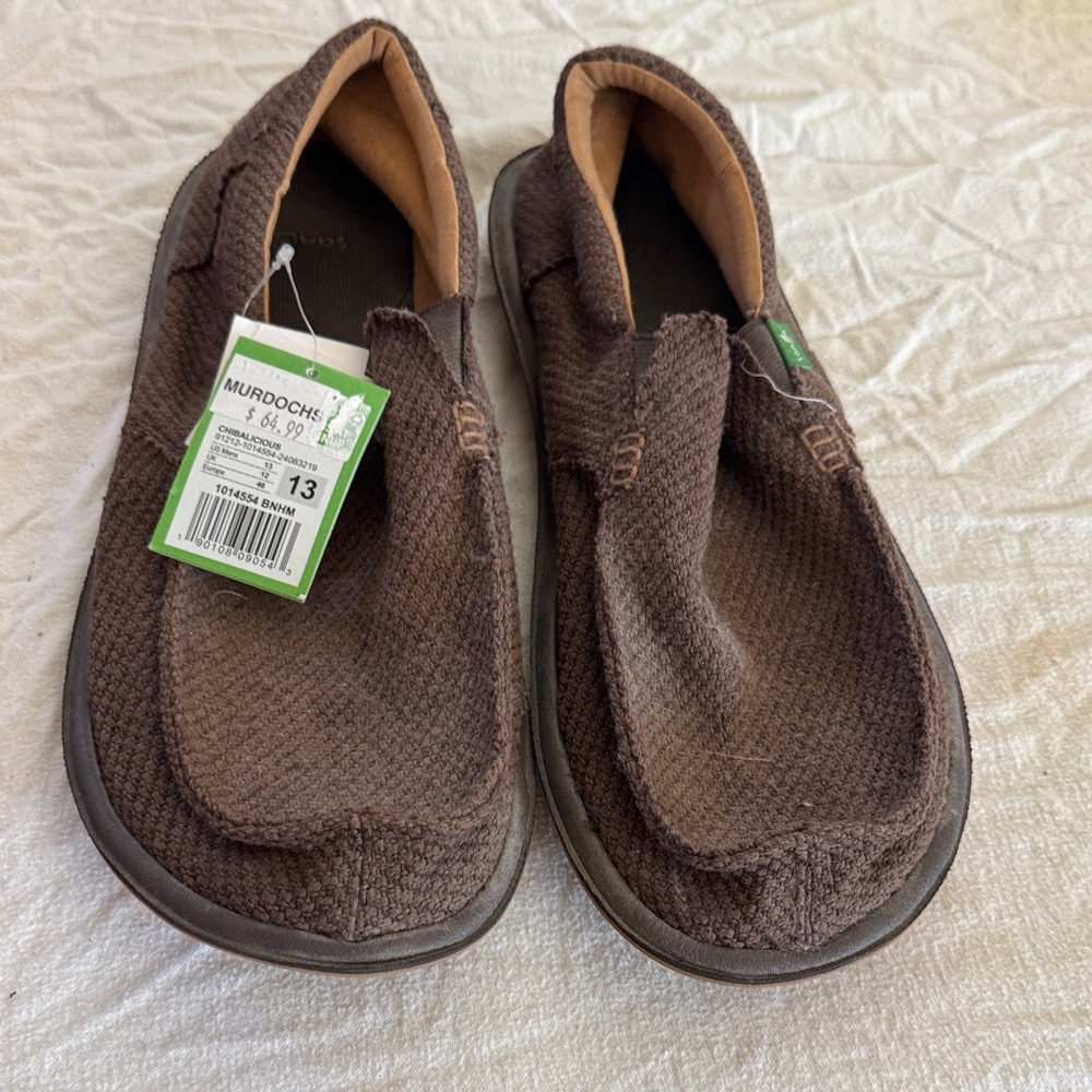 Sanuk Dark Brown Men's Slip-On Loafers